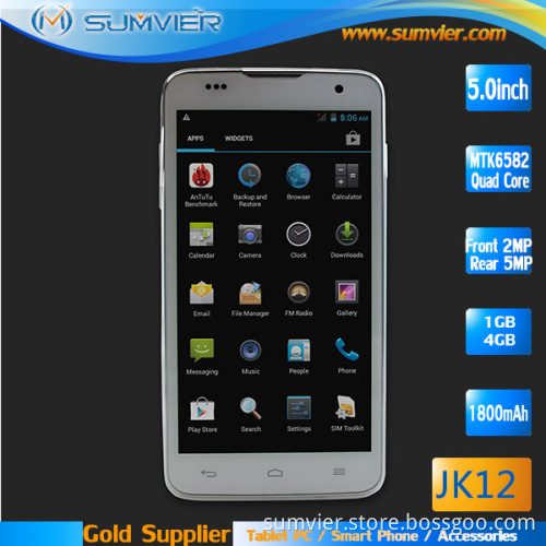 5inch 960X540 Mtk6582 Android Phone with Quad Core